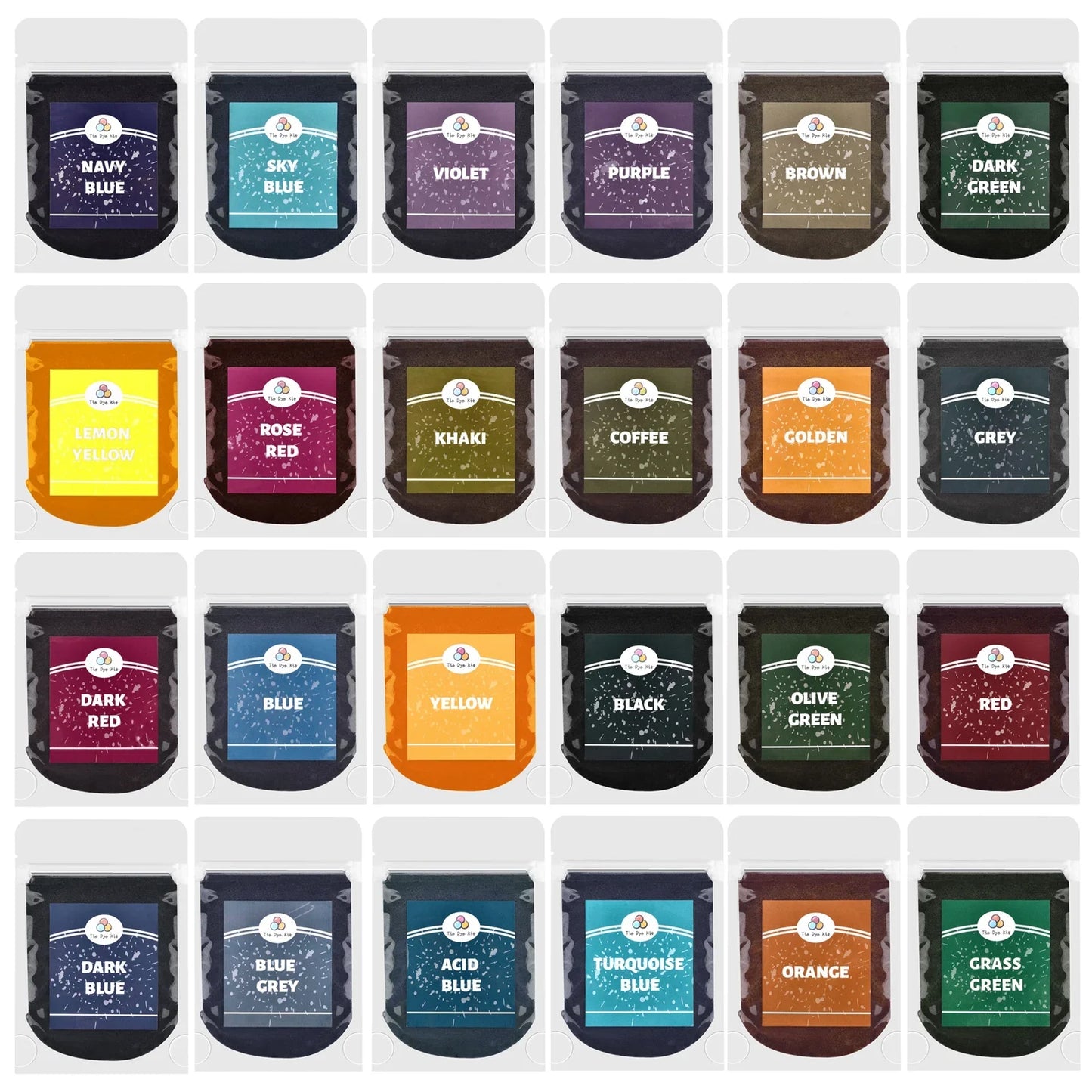 10g/Bag 24 Colors Fabric Dye Clothing Refurbished Coloring Agent