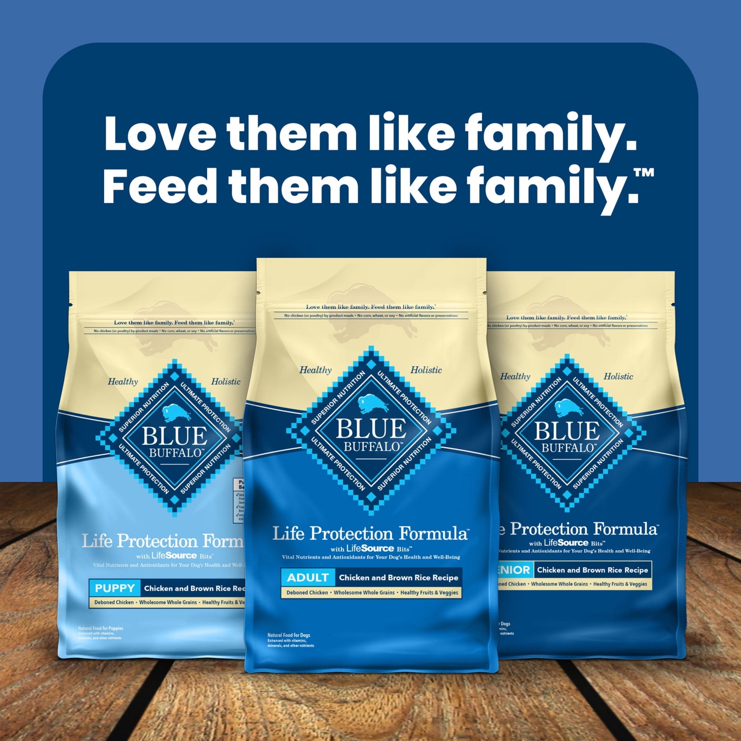 Blue Buffalo Life Protection Formula Large Breed Dry Puppy Food, Chicken & Rice, 15 lbs.
