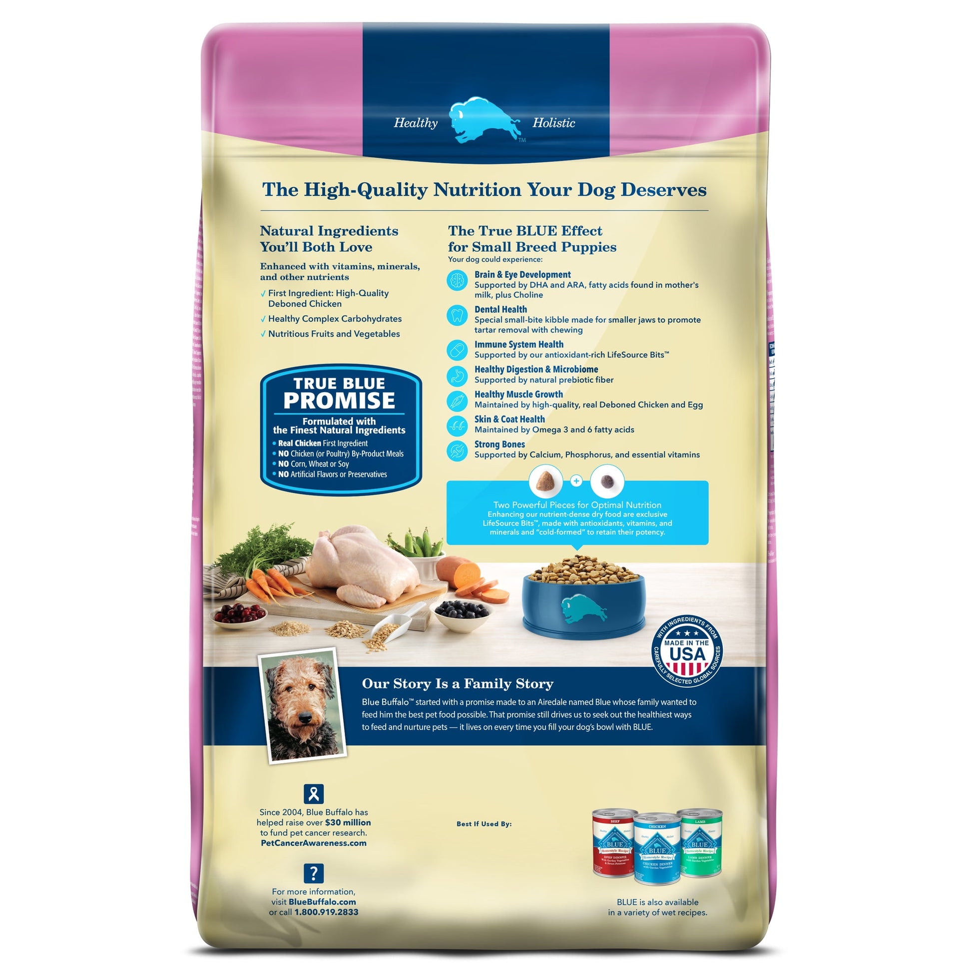 Blue Buffalo Life Protection Formula Small Breed Dry Puppy Food, Chicken & Oatmeal, 5 lbs.