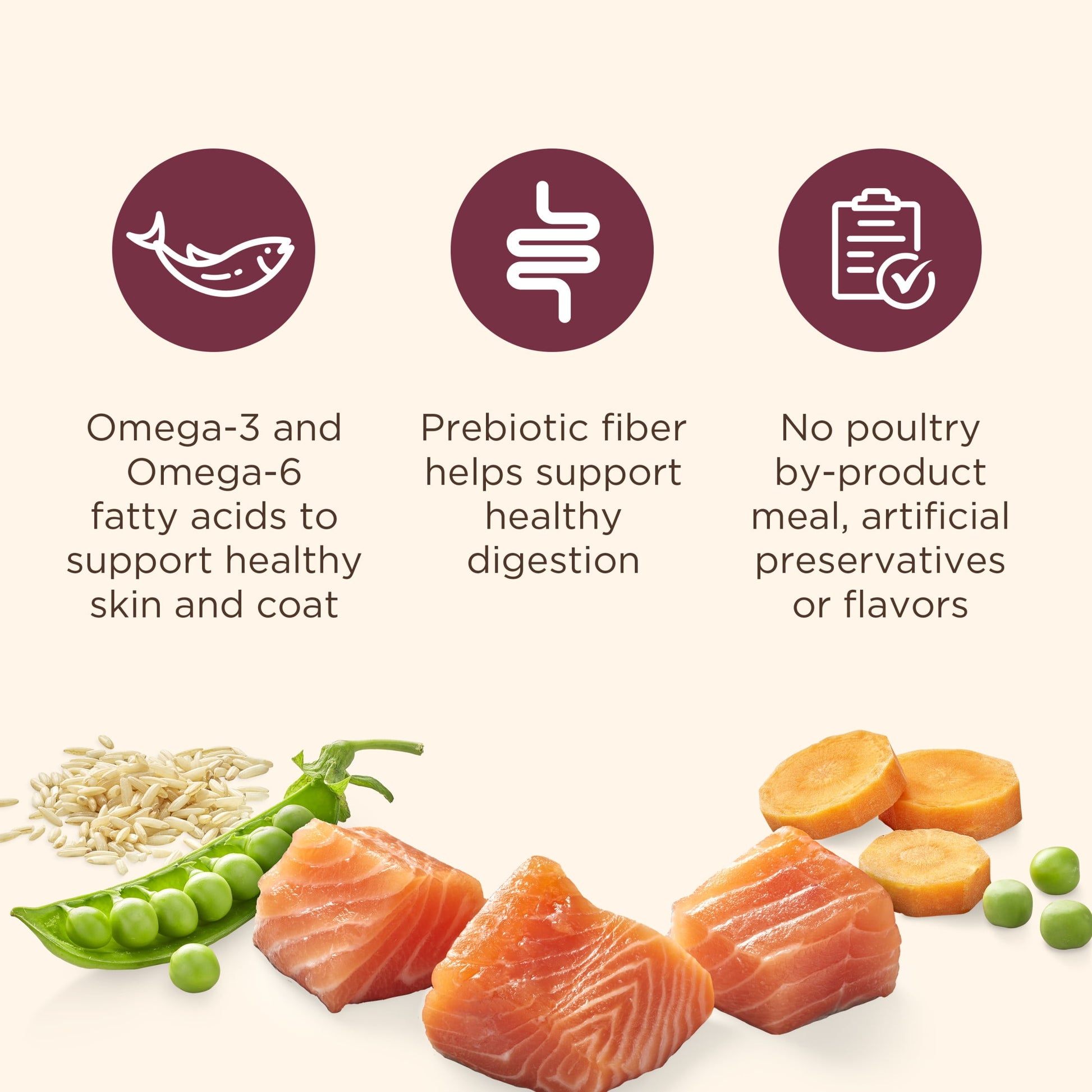 Nutrish Real Salmon, Veggies & Brown Rice Recipe Whole Health Blend Dry Dog Food, 5.5 lb. Bag (Rachael Ray)