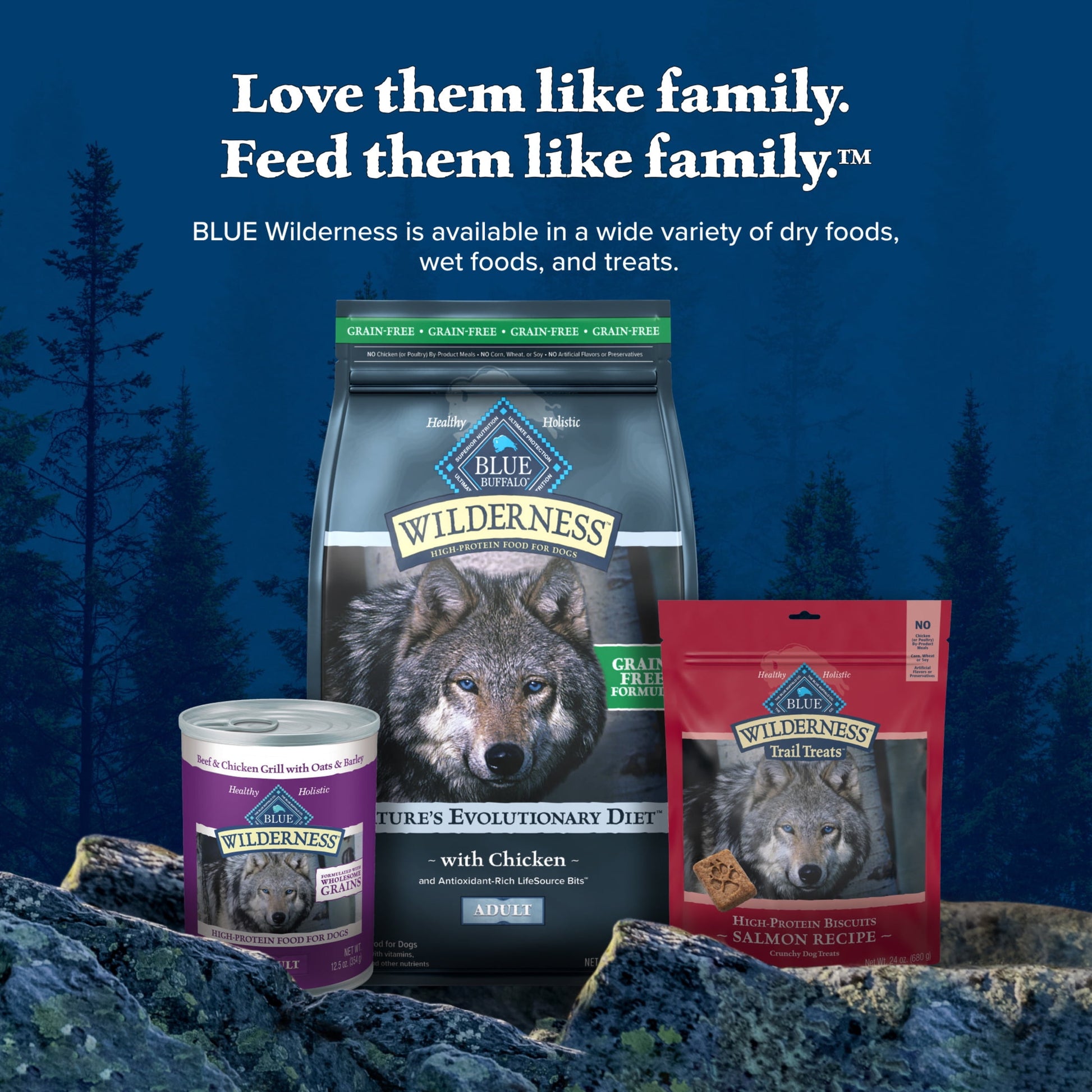 Blue Buffalo Wilderness Adult High-Protein Dry Dog Food, Grain-Free, Chicken, 4.5-lb. Bag