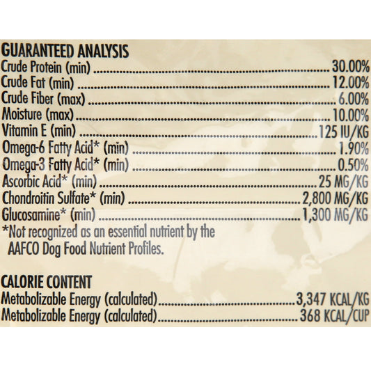 AvoDerm Joint Health Grain Free Chicken Meal Dry Dog Food 4LB
