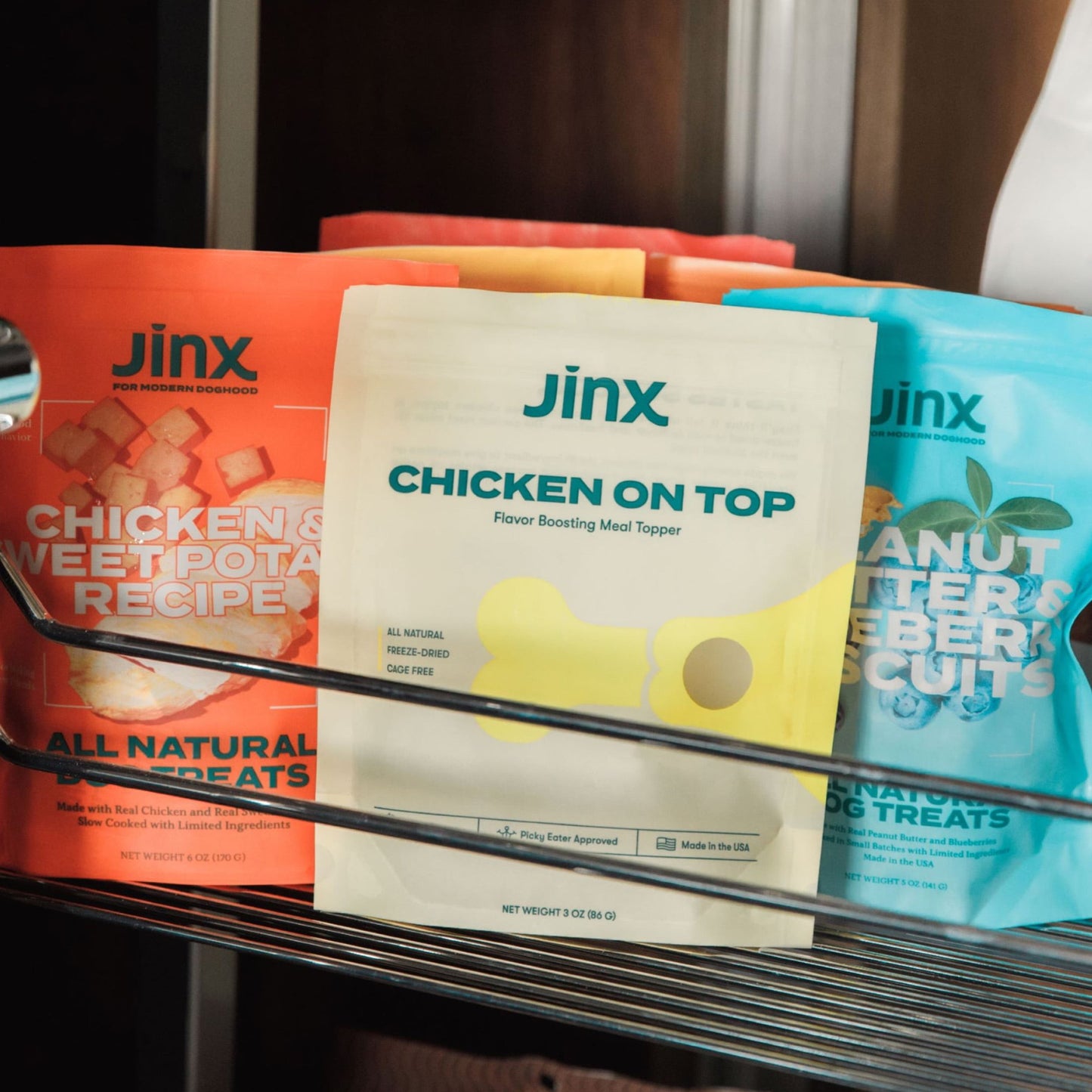 Jinx Chicken Flavor Boosting Meal Topper, Ground Dry Dog Food, 3 oz. Bag