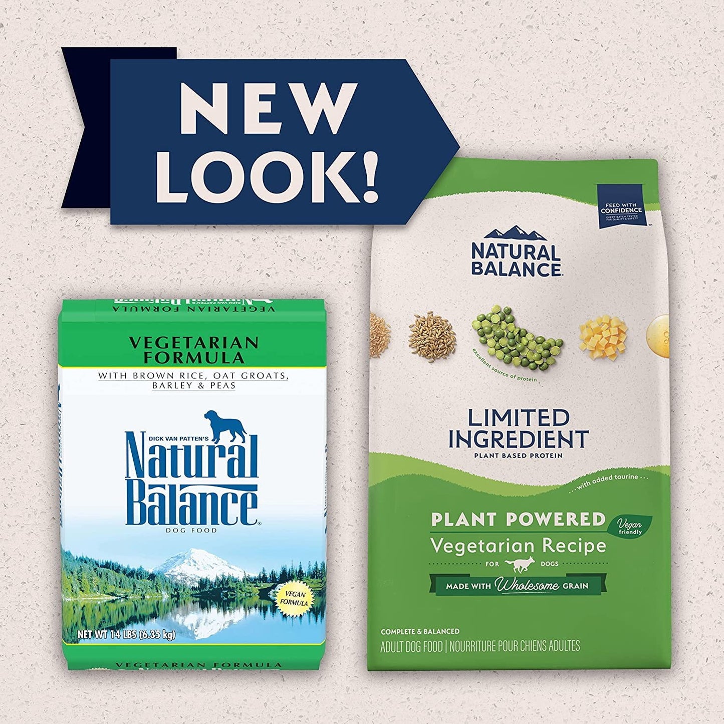 Natural Balance Pet Foods Limited Ingredient Plant Powered Vegan-Friendly Dry Dog Food, 4 lb