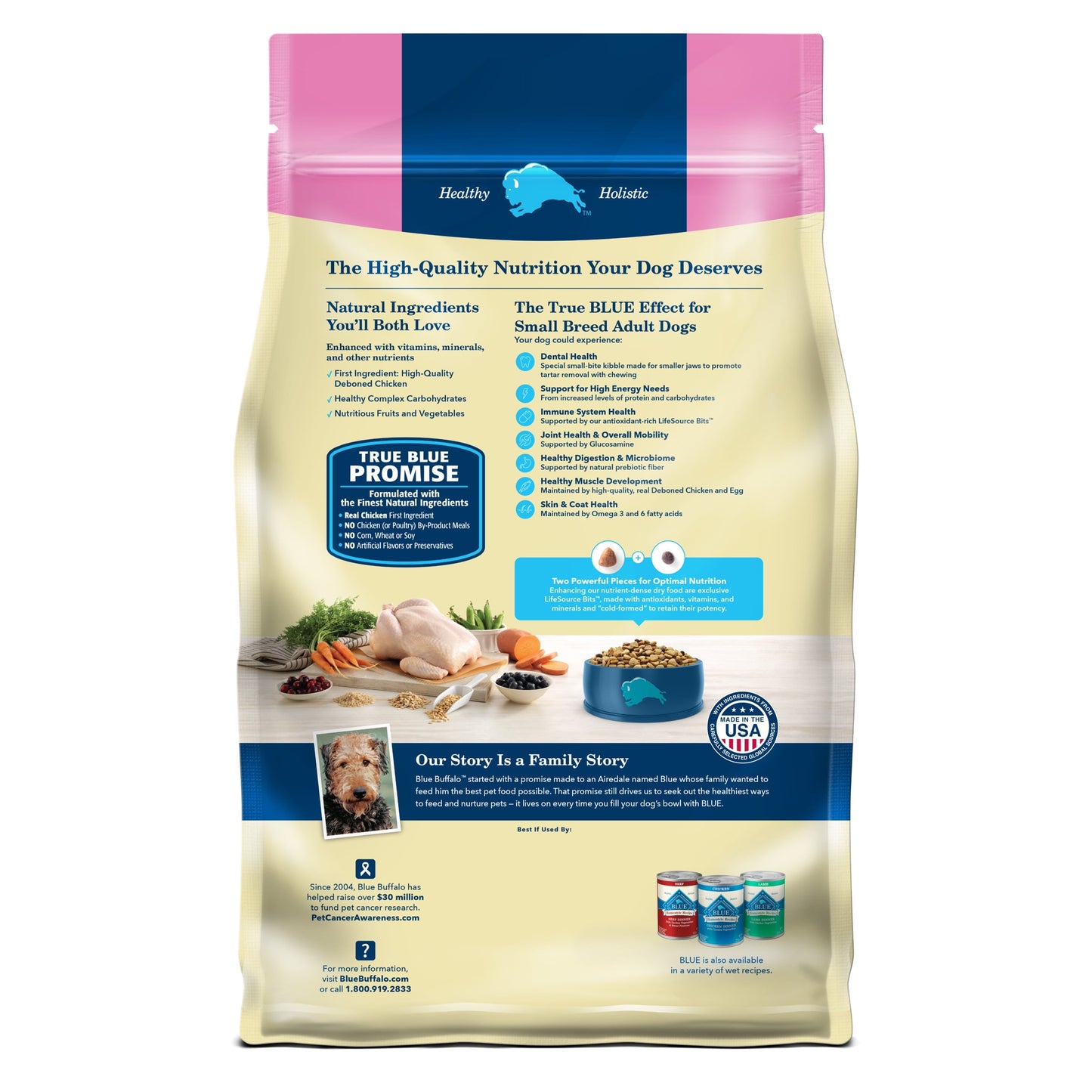 Blue Buffalo Life Protection Formula Small Breed Dry Dog Food Chicken & Brown Rice 5 lbs.