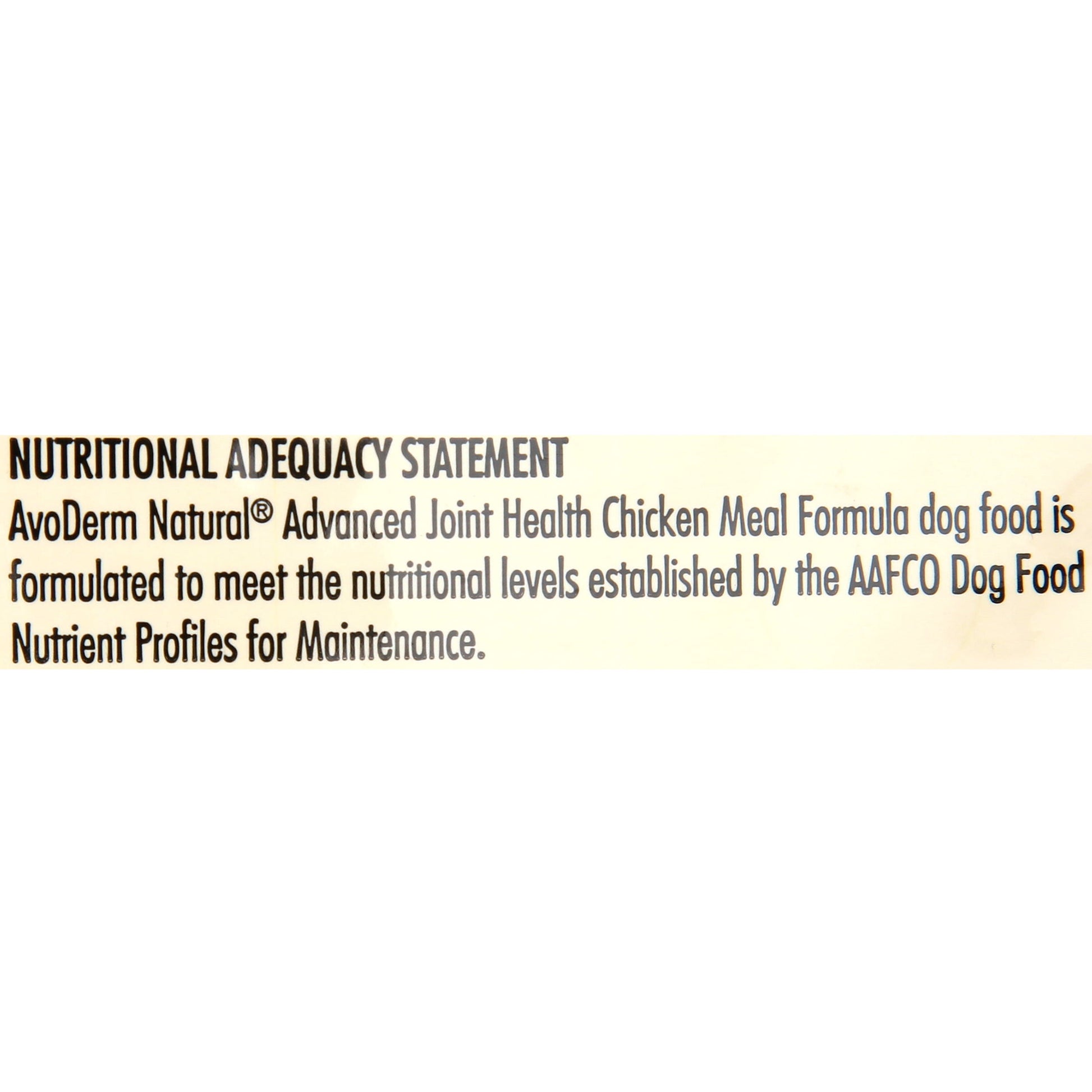 AvoDerm Joint Health Grain Free Chicken Meal Dry Dog Food 4LB