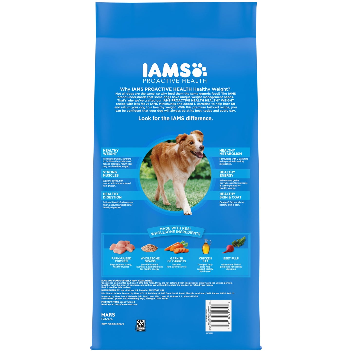 Iams Adult Healthy Weight Control Dry Dog Food With Real Chicken, 7 Lb Bag