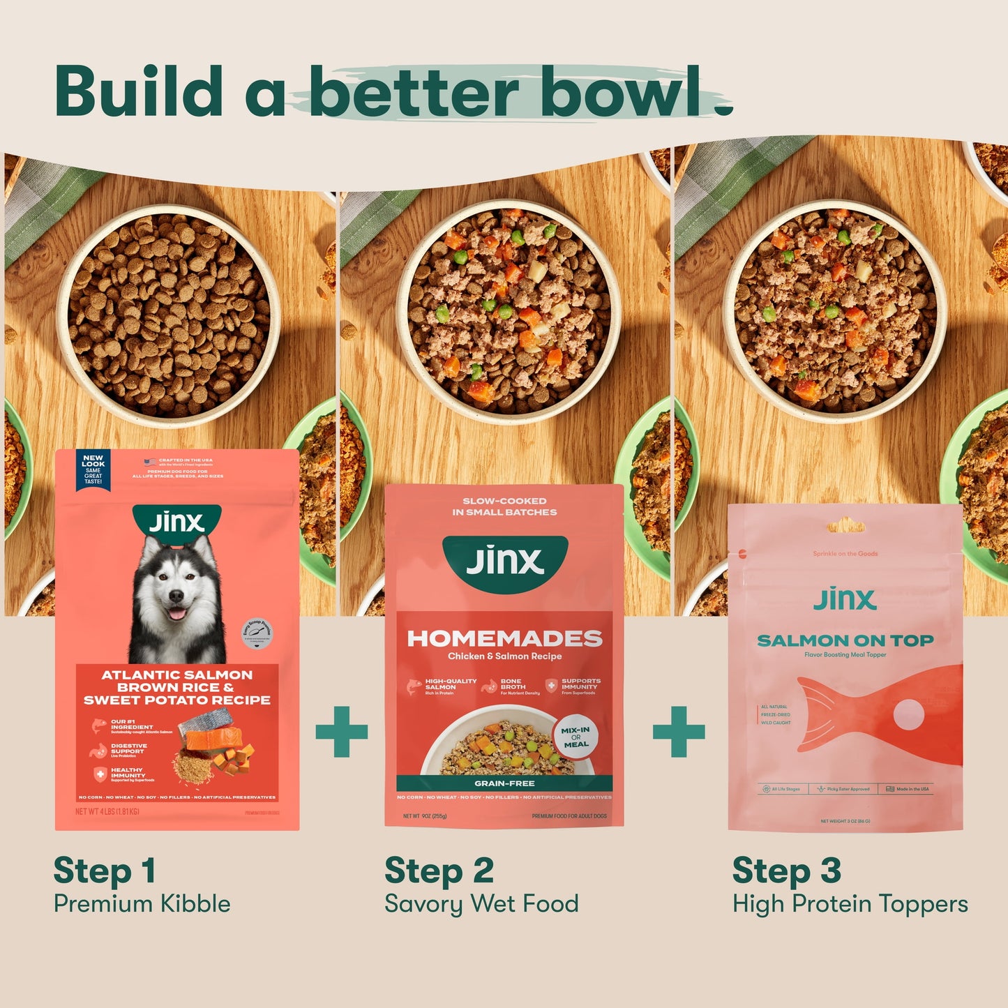 Jinx Beef Brown Rice Sweet Potato 4lb Dry Dog Food Bag