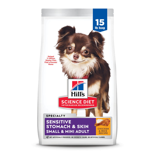 Hill's Science Diet Sensitive Stomach & Skin Chicken Dry Dog Food, 15lb Bag