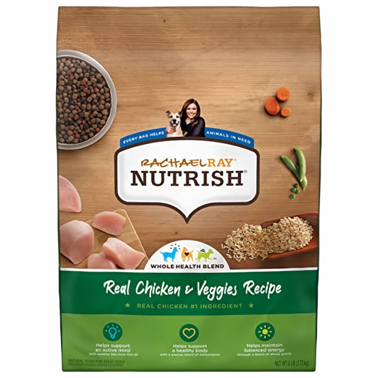 Rachael Ray Nutrish Real Chicken & Veggies Recipe Dog Food (Pack of 48)