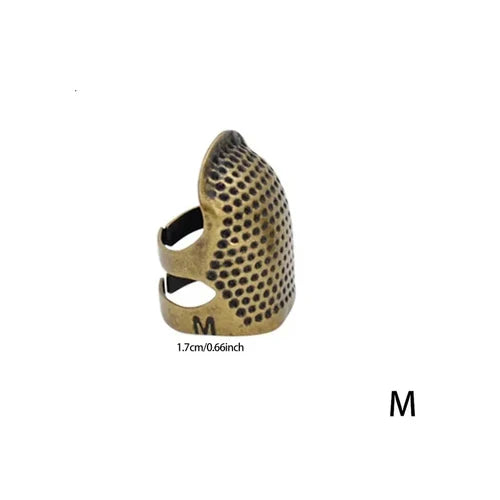 1/2/5Pcs Retro Finger Protector Antique Thimble Ring Handworking