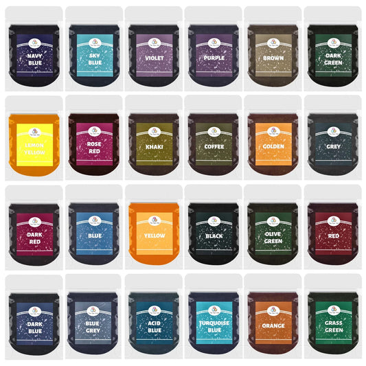 10g/Bag 24 Colors Fabric Dye Clothing Refurbished Coloring Agent