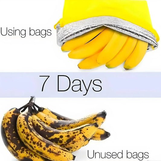 1/2/3/5Pcs Durable Yellow Banana Storage Bags Insulated Fruit