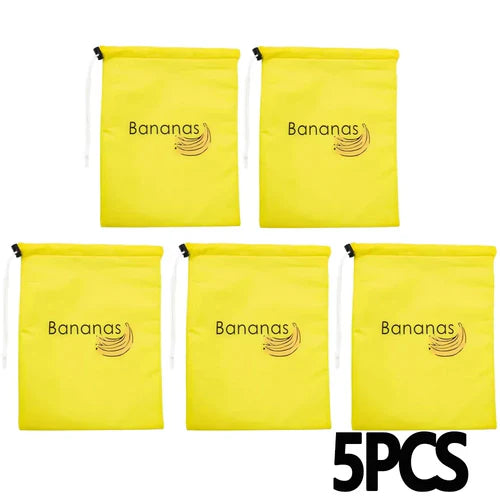 1/2/3/5Pcs Durable Yellow Banana Storage Bags Insulated Fruit