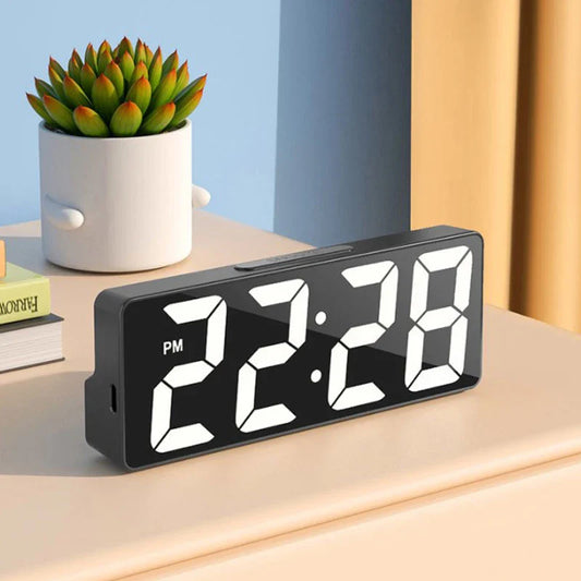 LED Digital Alarm Clock Living Room Bedroom Electronic Desktop Clock