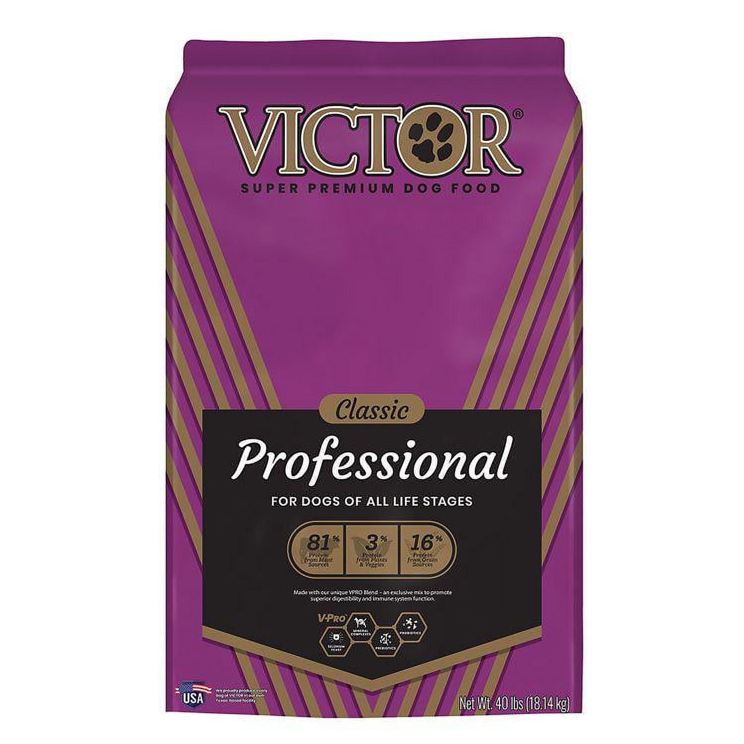 Victor Classic Professional Formula All Life Stages Dry Dog Food 40 lb