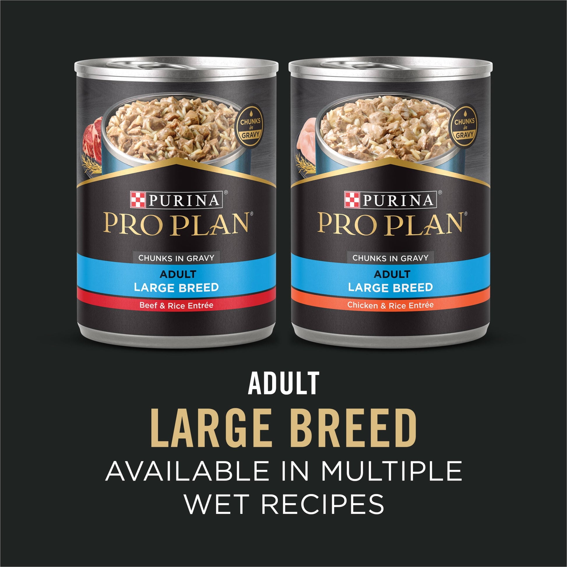 Purina Pro Plan Large Breed Dry High Protein Dog Food with Probiotics for Dogs, Beef and Rice Formula, 36 lb Bag
