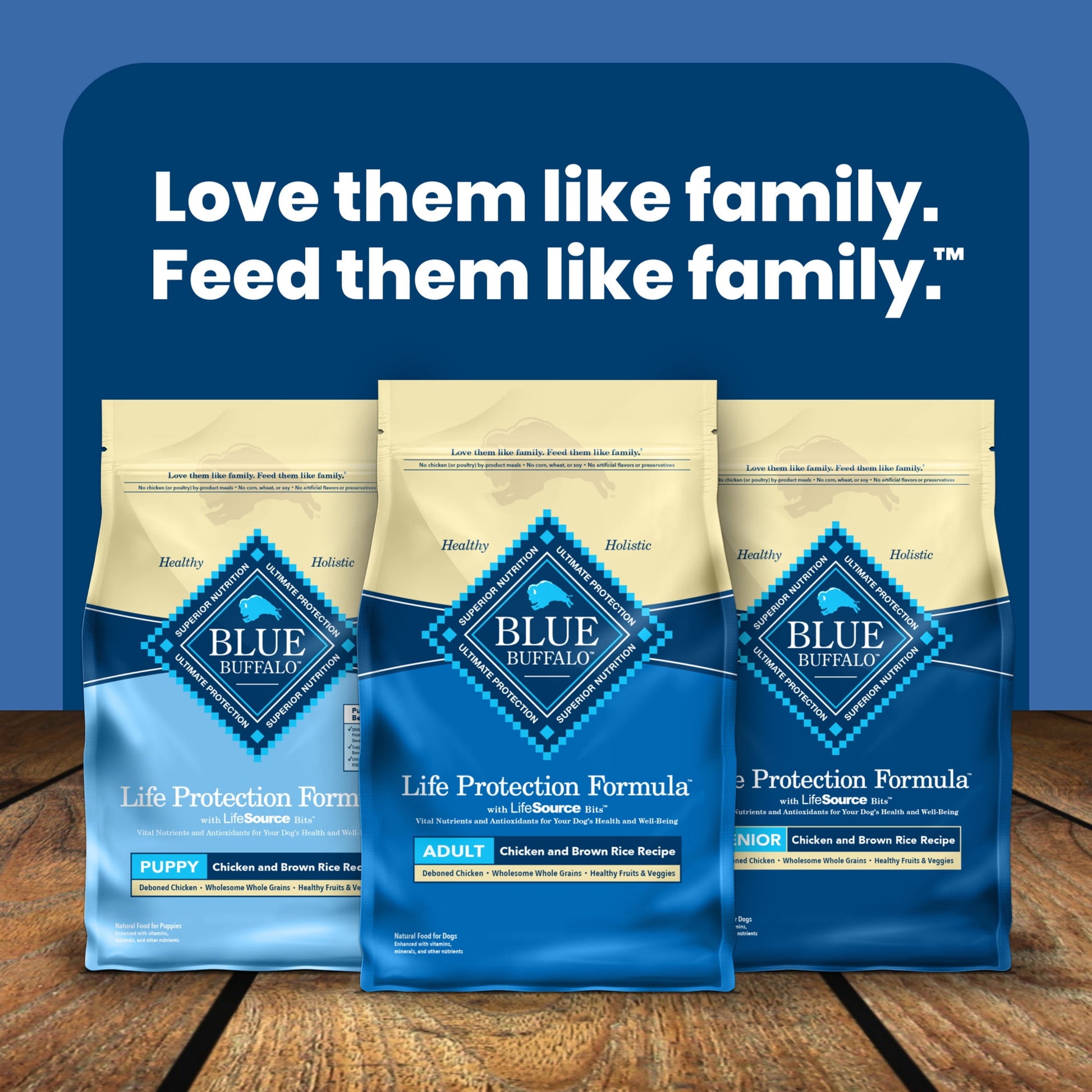 Blue Buffalo Life Protection Formula Large Breed Dry Puppy Food, Chicken & Rice, 15 lbs.